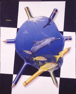 Mark Waller's surrealism art painting Creation