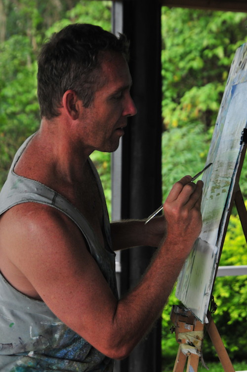 Fiji workshop with Mark Waller.  Paint in Paradise with Paradise Courses.