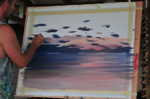 Fiji workshop with Mark Waller.  Paint in Paradise with Paradise Courses.