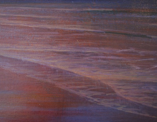 Close observation is the key to painting great ocean landscapes.  Whitewash is not white!