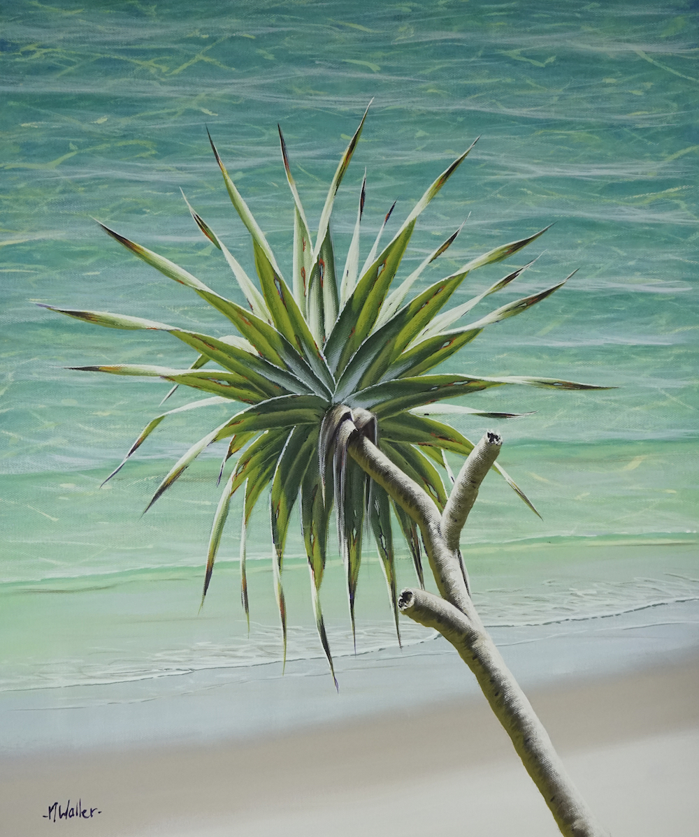 Mark Waller's commission for Jackie was also filmed for our Pandanus downloadable tutorial!