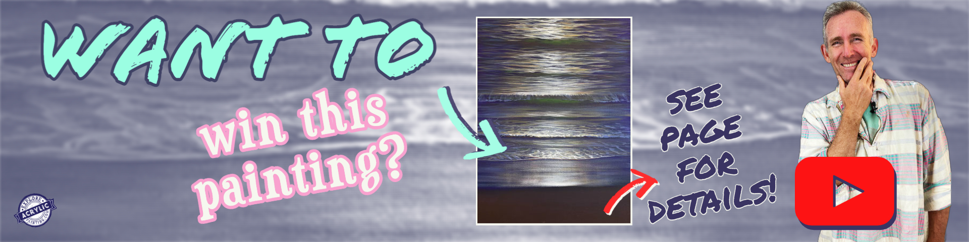 Win this painting longer banner