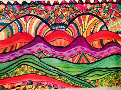 Stain Glass Landscape