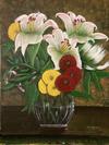 Flowers in Glass Bowl