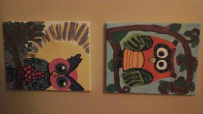  Whimsical Owls - a lil off center in some places (on purpose )